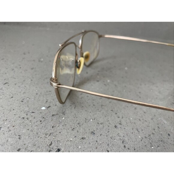 Marchon Autoflex w Flexon Eyeglasses Frames ONLY 40 Gold Full Rim 58-15-150 - Picture 6 of 16